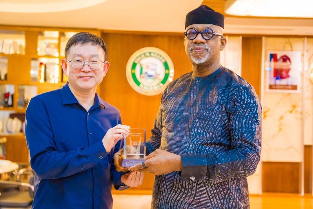 CCETEC Chairman, Mr. Guo Xianda and Ogun State Governor, Prince Dapo Abiodun